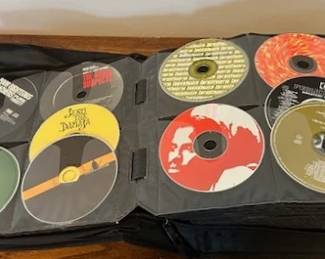 Large collection of CDs of many decades in case.