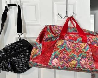 Vera Bradley Large duffel bag and Lug Boomerang 2 Sling Bag.