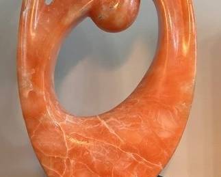 Millenium Utah Alibaster sculpture by Michael Rizza