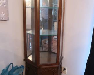 small curio cabinet