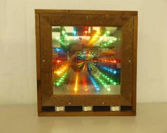 Vintage 1970's 15" Wide Infinity Mirror
