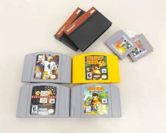 Collection of Various Vintage Video Games
