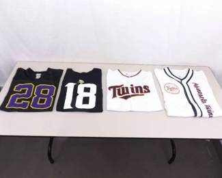 Lot of Minnesota Professional Sport Team Jersey's 
