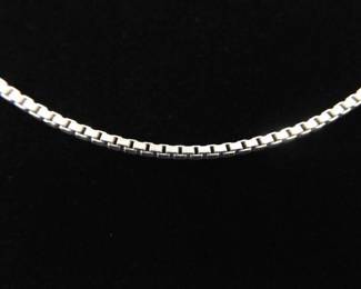 .925 Sterling Silver Larger Heavier Duty Box Link 30.5" Necklace
