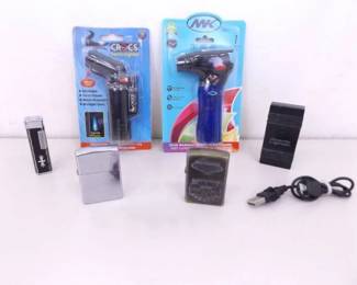 Lot of Zippo, Electronic, Butane etc. Lighters
