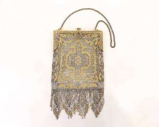 Authentic 1930's Art Deco Metal Mesh Flapper Bag
