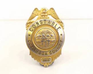 Vintage Cuyahoga County Ohio Constable Badge
