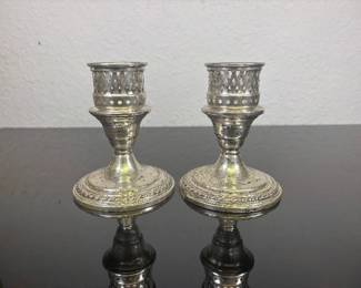 2 La Pierre .925 STERLING SILVER Candle Holders
