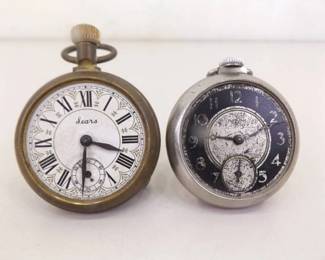 2 Vintage Non Working Pocket Watches
