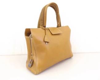 Authentic Caramel Leather PRADA Tote Bag
