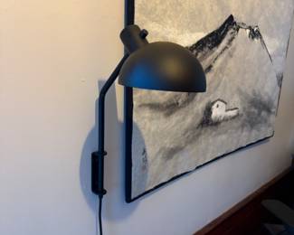 Black wall light (Set of 2)