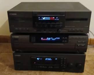 Kenwood AV Surround Receiver 5 Disc CD Player And Double Cassette Deck