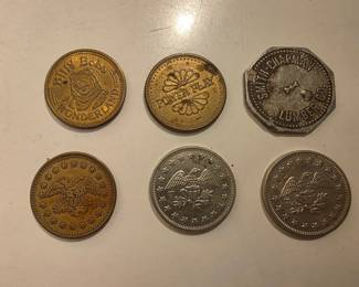 Misc Tokens incl Billy Bobs Wonderland  Lumber Scrip