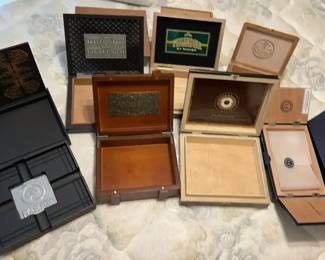 Huge Lot Of 7 Cigar Boxes Vegas Gurkha Vega Fina