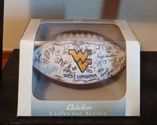 2 Autographed WVU Footballs