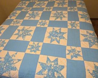 Blue White Quilt