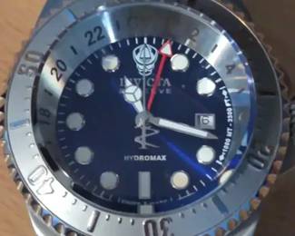 Invicta Hydromax Blue Dial Mens Watch In Stainless Steel