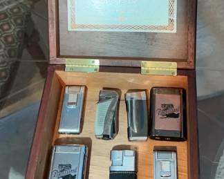 7 Cigar Lighters Bookstyle Alec Bradley Limited Edition Cigar Box