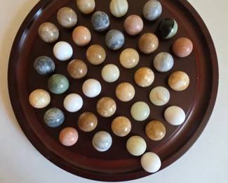 Vintage Bombay Company Marble Solitaire Game