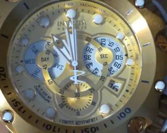 Invicta Reserve Venom Chronograph Gold Dial Mens Watch