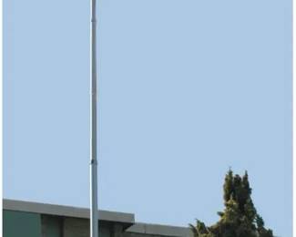 One Stop Gardens 20 ft Telescoping Flag Pole Kit