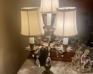 Vintage 4 bulb table lamp