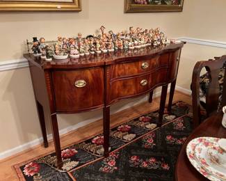Thomasville Buffet/Sideboard with 51 Hummels