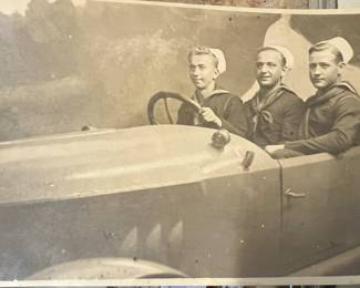 Pre1930 Picture Post Card, Navy Men