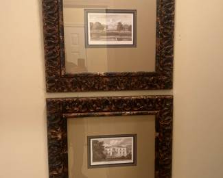 2 of 4 framed art pieces 