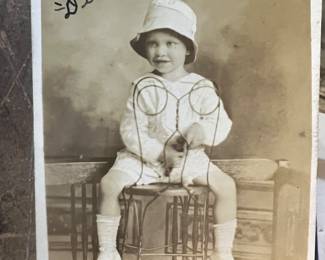 1920s Real Photo Post Card, Child