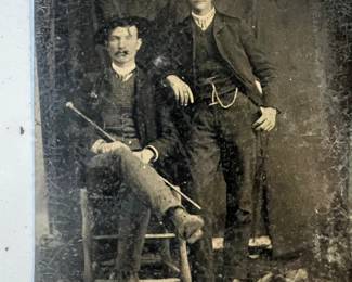 Tin Type, 1880s 2 Men