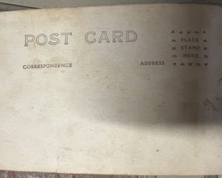 Back of Post Card