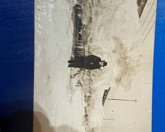 Real Photo Post Card 1918, Ocean City , NJ Deep Freeze