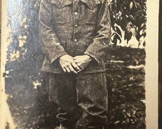 1918 Picture Post Card, Military 