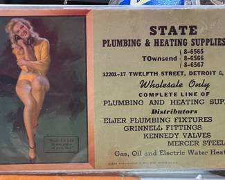Early Pin Up Advertising Card