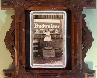 Early Photo in Antique Walnut Cross Frame