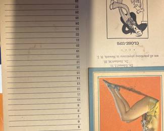 Pin up advertising memo pad