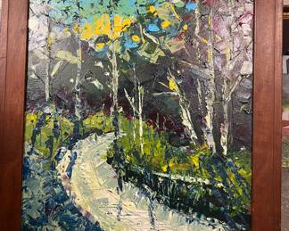 Original Pallete Knife Painting by Mark Thompson 