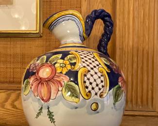 Italian painted pitcher 