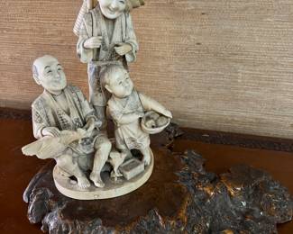 Carved Asian sculpture 