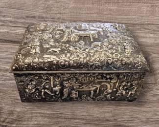 repousse trinket box