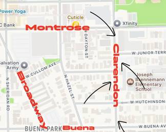 Parking on Clarendon Ave. Always double-check the signs for any temporary parking restrictions!