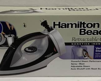 4107x - Hamilton Beach Nonstick Iron in Box as-is electric/electronic item, no guarantee all components are present, untested.
