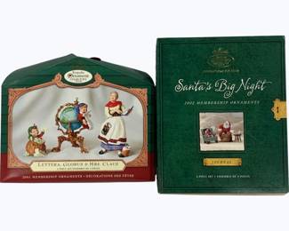 4119 - 2 Hallmark Membership Ornaments in Boxes
