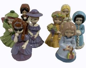 2100x - 8 Ceramic Figures - 6" tall
