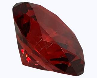 2885 - Glass Diamond Cut Paperweight - 4.5 x 3
