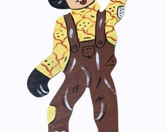 2112 - Wood Scarecrow Decoration - 43" tall
