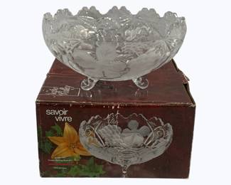 4034x - Savoir Vivre Glass Bowl in Box 8.5" round
