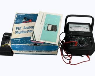 7145 - FET Analog Multitester used as-is electric/electronic/mechanical item - no guarantee all components, untested.
