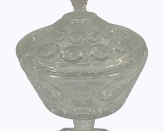 4212 - Glass Candy Jar w/ lid - 10.5" tall
